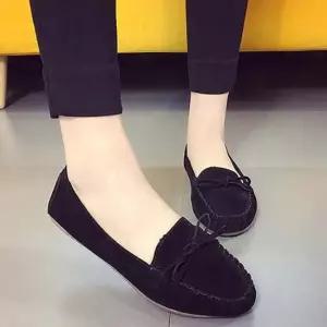 쿨샵 여성 모카신 데일리 스웨이드 플랫슈즈 단화