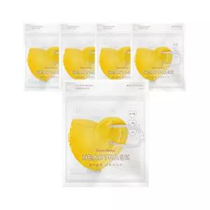 꼼마꼼마 초소형 마스크 하트모양 어린이 유아 5매 5set