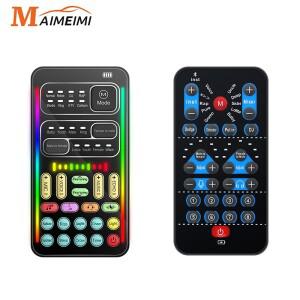 [호환품]i9 보이스 체인저 미니 소형 호환 다중 오디오 효과 Bluetooth 호환 라이브 사운드 카드 초박형 휴