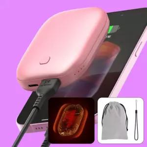 전자 핫팩 손날로 난로 충전용 충전식 휴대용 C타입 보조배터리 5200mah미니 USB 전기 핸드워머 식팩 주머