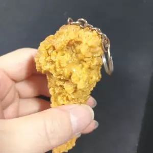 닭날개 음식 복날 프라이드 모형 치킨 닭다리 키링