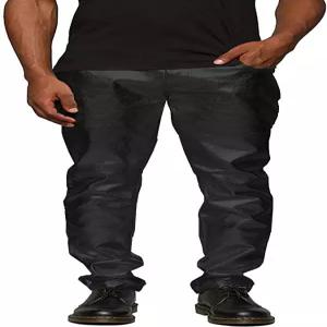 쿠판디 남성 메탈릭 반짝이는 팬츠 나이트 클럽 70년대 80년대 디스코 파티 댄스 스트레이트 레그