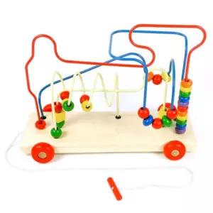 7개월 8개월 아기 원목 장난감 롤러코스터 지능 개발 애기 두뇌 도형 유아 블럭 교구 영아 블록 조카 선물