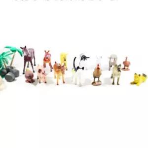 특대형 어린이집 교육용 미니어쳐 가축 동물 모형 14여종 세트 관찰 역할 놀이 교구 교육 완구 시리즈 교재