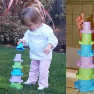 안심 유아 수놀이 컵 쌓기 목욕 장난감 그린토이즈 아기 소근육 모래 놀이 7개월 애기 돌아기 조카 선물 추