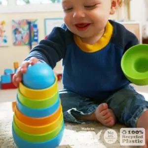 안심 유아 컵 쌓기 장난감 그린토이즈 아기 소근육 놀이 7개월 애기 돌아기 조카 선물 추천