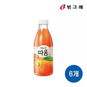 [(주) 빙그레]빙그레 따옴 자몽 730ml X 6입 (아이스박스포장)