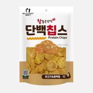 [헬로도기] 단백칩스-닭&호박 칩 100g