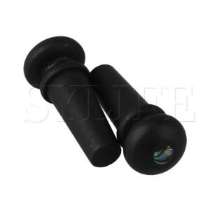 [호환품]아발론 도트 2PCS 에보니 기타 엔드 핀 - 포크/클래식 교체용 프리미엄 어쿠스틱 브리지 페그 세트