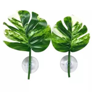 거북이 어항 장식 반수생 튜닝 수조 레이아웃 몬스테라알보세트