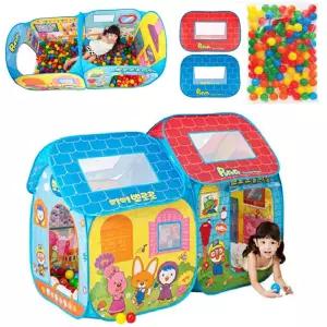 창의 놀이공간 원터치 뽀로로 더블 볼텐트 집콕놀이 튼튼 미니하우스 키즈펜션 장난감집 유아집