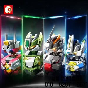 SEMBO Boys Mecha 조립 로봇 모델 빌딩  DIY 멀티 조인트 이동식 기갑 벽돌 14세 이상를위한 장난감 성인