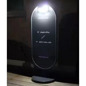 국산 태양광 모션감지 LED 조명 철제 입간판 300x600 컨벤션 약국 입구 스탠딩