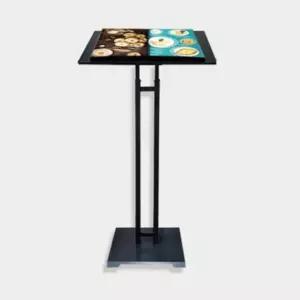 국산 입구 안내판 거치대 2기둥 철제 메뉴판스탠드 미용실 빌딩 홍보 컨벤션