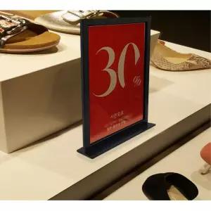 국산 테이블용 A5 투입식 아크릴 꽂이 철제 스탠드 행사 홍보 메뉴판 병원 매장