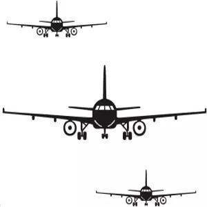 Lnrkai 3Pcs 비행기 벽 장식 스티커 DIY 탈착식 항공기 아트 데칼 홈 거실 침실 선물 벽지 벽화 소년 소녀