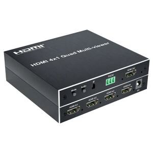 4k HDMI 쿼드 멀티 뷰어  1080P 60Hz  4 채널 화면 스위치  플스호환 카메라 노트북 PC TV 모니터용 4x1