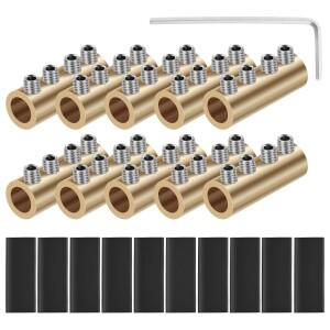 10피스 와이어 커넥터 너트 키트 80A 6AWG 구리 접합 배선 방수 회로 연결 터미널