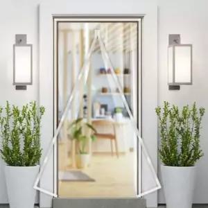 90x210 방 문 비닐 커튼 자석식 투명 방한용 비닐 방