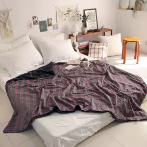 리벨 타탄체크 극세사 양면 블랭킷 캠핑 담요 150x200