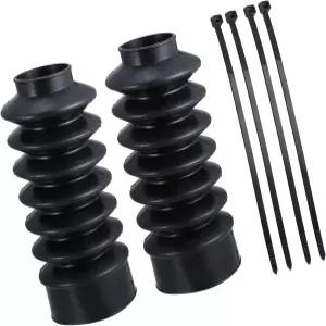 HERFFIX 2개 모터사이클 프론트 포크 가드 커버 충격 흡수 부츠 39mm 범용 할리 스포츠스터 XL883 1200 ATV