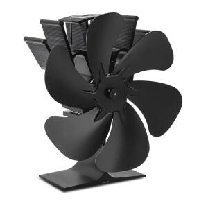 펠릿, 우드 버너, 스토브 연소용 브래킷이 히터에 고정된 야헤시크엠 팬, 전기가 없는 6 블레이드 벽난로