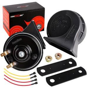 센지웬 자동차 경적 12v 130dB 슈퍼 라우드 [2팩] 키트 - 트럭 열차 트위터 /베이스, 하이 로우 톤 일반 액세서리, 자동차, 오토바이, SUV, 전기 자동차용 달팽이(보편적 교체)