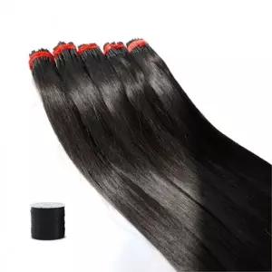 실리콘 팁 붙임머리 100p 45cm 헤어 내추럴 부분 가발 미용실 100 팁 재료 액세서리 여성가발