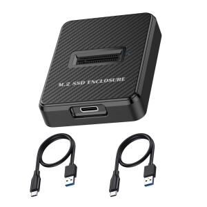 NVMe 및 SATA M.2 SSD M 키 B + 리더 라이터 어댑터 독 스테이션 베이스 10Gbps