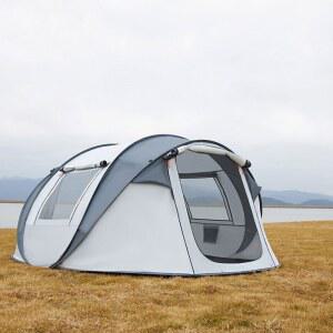 한강 그늘막 텐트 백패킹 그레이 대형 야외 낚시 쉘터 오토 개방형 우레탄창 라운지 휴대용