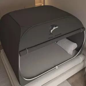 난방텐트 방한텐트 암막 우풍 인용 원터치 텐트 난방 모기장 싱글퀸 침대