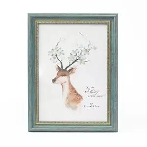 앤틱무드 허가증 상장 액자(A4) (블루그린) 자격증 (KYR-WB75478)