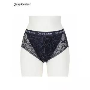 [쥬시꾸뛰르]여성 레이스 아웃밴드 로고 아쿠아템프 팬티_네이비 585988