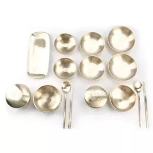 [조르지오]방짜유기 GW15BJ38 밥공기 대접 놋그릇 유기그릇 식기 칠첩 2인