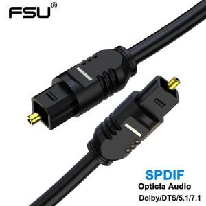 FSU 디지털 광학 오디오 케이블 Xbox 360 앰프용 SPDIF 동축 블루레이 플레이어 사운드바 광섬유 토스링크