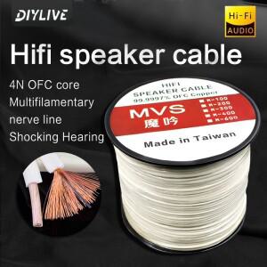DIYLIVE-HiFi 스피커 라인 홈 시네마 전력 증폭기 자동차 리노베이션 내장형 서라운드 HIFI 오디오 케이블