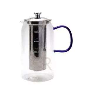 내열유리 차 주전자 티포트 내열 강화 유리 주방용 주전자