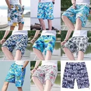 남성 여름 쿨 린넨 5부 비치 팬츠 냉감 앞주머니 반바지