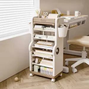 이동식 어린이 아기 선반 정리함 책장 트롤리 책꽂이