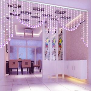 분리 승객 레스토랑 유럽 장식 발코니 현관 비즈 비드 침실 커튼 크리스탈 거실