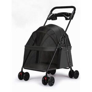 폴딩 강아지 유모차 강 경량 반려묘 대형 노령견 개모차 양방향