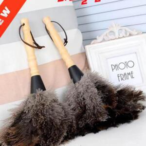 [2개구성] 천연 타조깃털 량용 먼지웅 정전기 먼지제거 타조털 먼지털이 AEW06EFEB