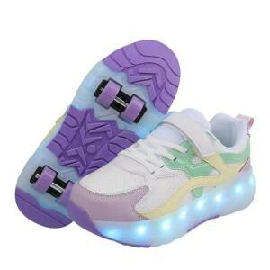 파워워킹화, 충전식 야광운동화, LED조명, 패밀리 및 성인, 롤러스케이트, 신발끈, 4륜