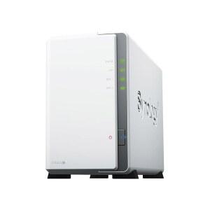 Synology DS223j 2-Bay 디스크스테이션 NAS(Realtek RTD1619B 4코어 1.7GHz 1GB DDR4 램 1xRJ-45 1GbE LAN 포트) 6TB 번들 및 2배 3TB WD 레드 플러스 포함