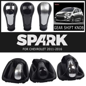 5단 수동 기어 시프트 노브 게이 터 부츠 레버 펜 핸들 헤드 커버 Spark 호환 2011 자동차 액세서리