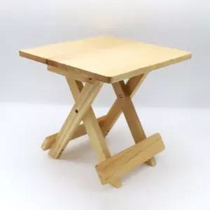 영수 접이식테이블:사각티 사이드 보조 캠핑 간이 식탁 미니 폴딩우드 탁자 1인 침대 테이블