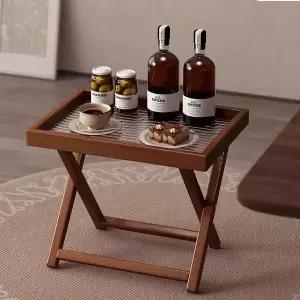 원목 소파 사이드테이블 탁자 바퀴달린 원형 보조책상 이동식 창가 높낮이조절 보조테이블 쇼파