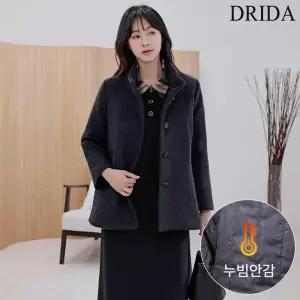 [드리다]드리다 여성 울 빅사이즈 누빔 하프 코트 자켓 아우터 50-60대 중년여성 엄마옷 하객 상견례 모임