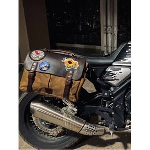 클래식 바이크 오토바이 사이드백 빈티지 가방 크로스백