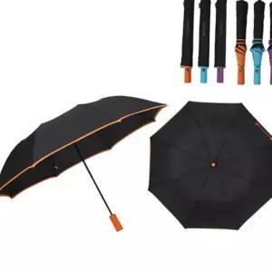 고급우산 2단 투톤 컬러 바이어스 수동 폰지원단 패션 우산